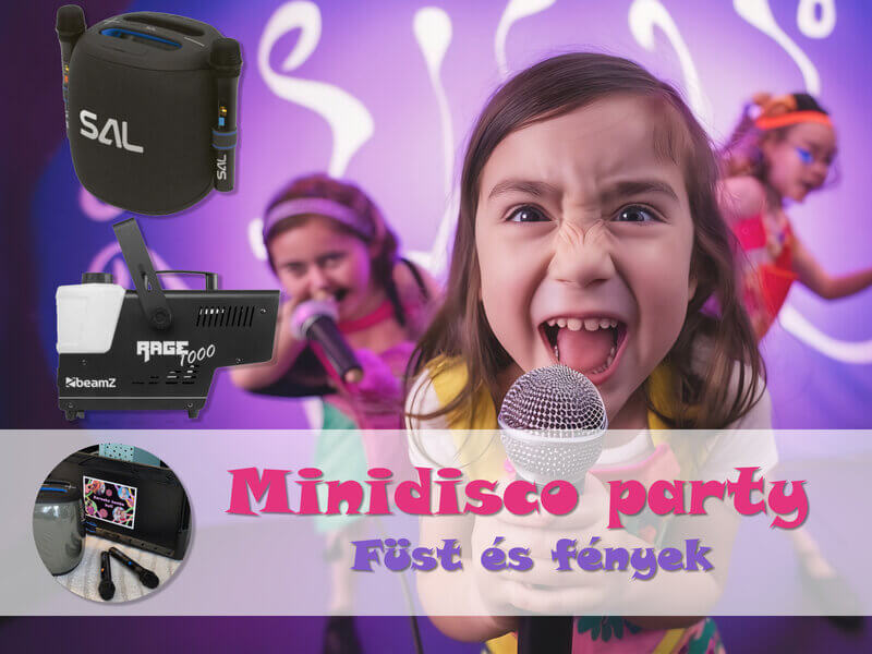 Karaoke bérlés, füstgép bérlés, minidisco