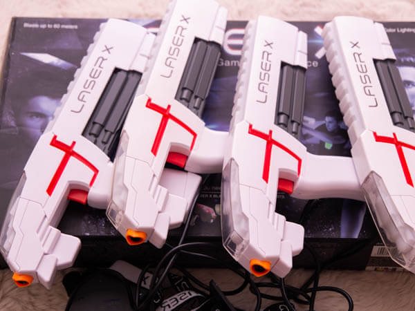 LaserX lézerharc pisztolyok, csapatjáték gyerekeknek otthon